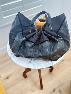 Chanel Black Patent Spirit XL Hobo